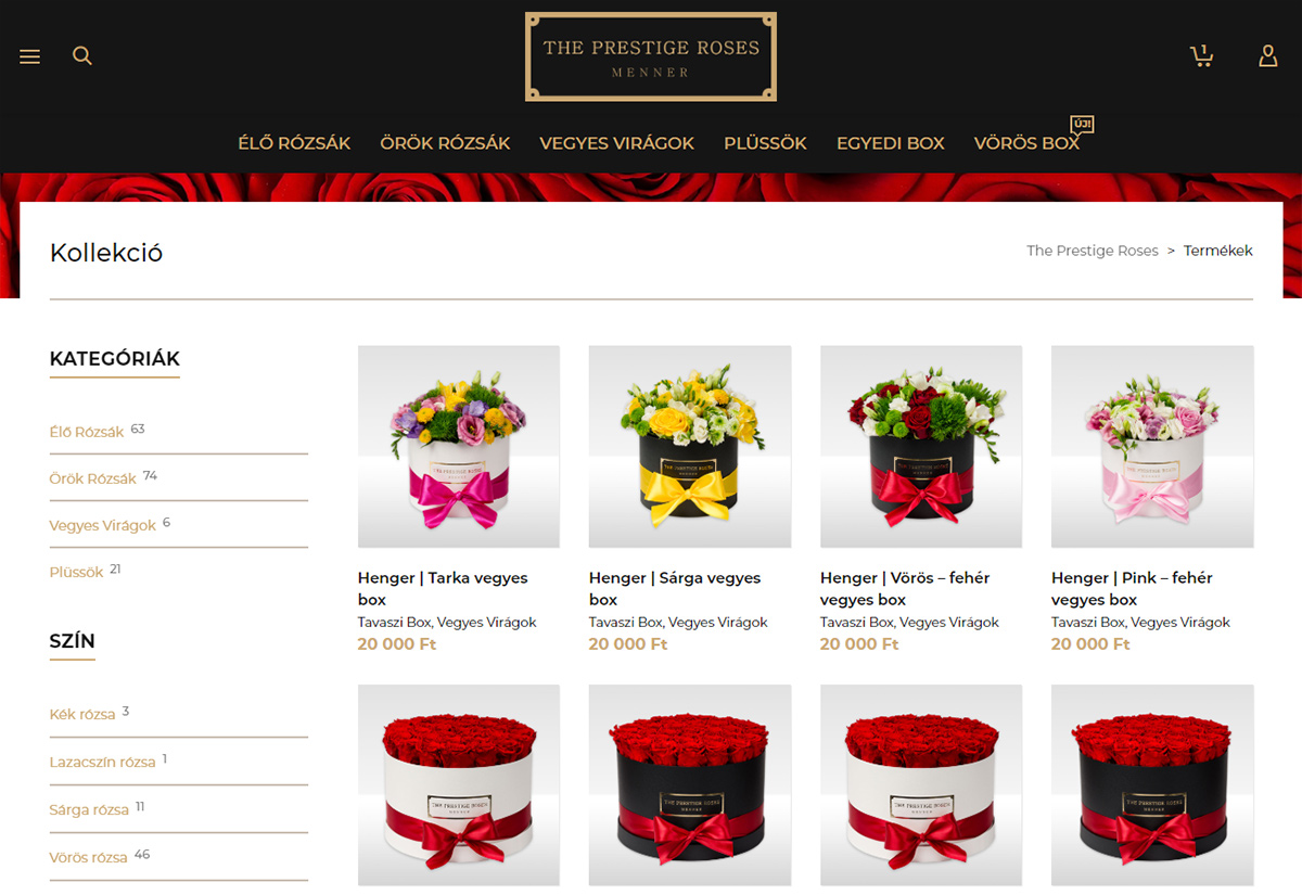 The Prestige Roses shop layout | SOLAR STUDIOS